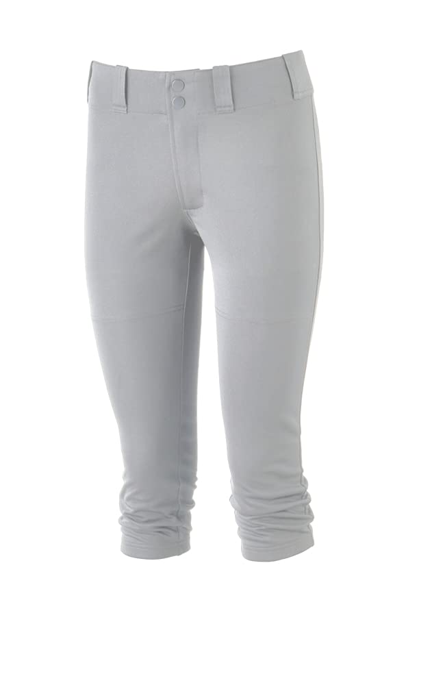 Mizuno Youth Girls Prospect Softball Pant, Grey, Large