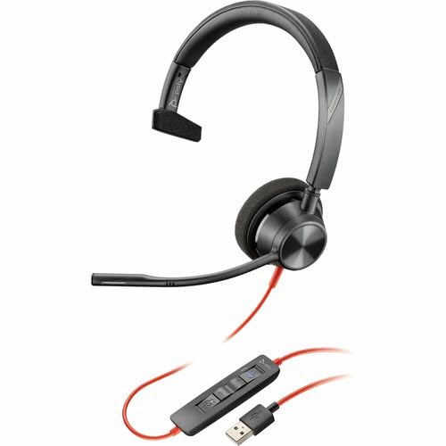 New Poly Blackwire 3310 -M (Microsoft Teams Certified) Usb-A Headset Taa Limited
