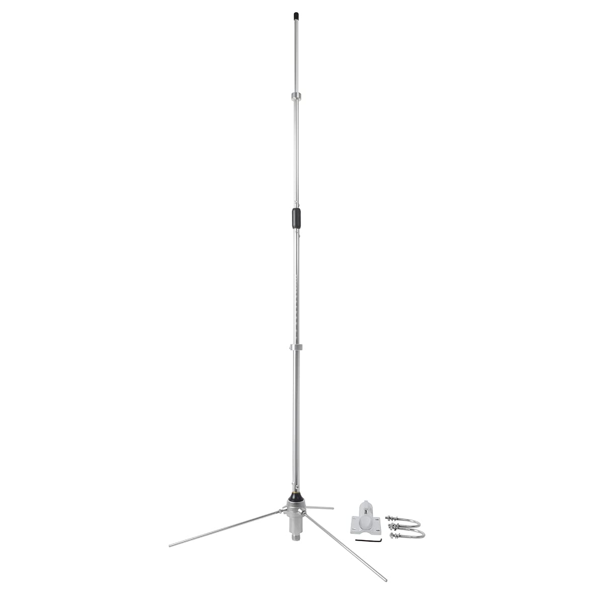 Hys Uhf Base Antenna, 390 470Mhz 43.3Inches Outdoor Variable Frequency Antenna For Icom Midland Yaesu Kenwood Mobile Radio Trans