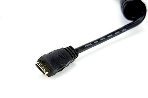 Atomos Right Angle Micro To Full Hdmi Coiled Cable (11.8 17.7 In.)