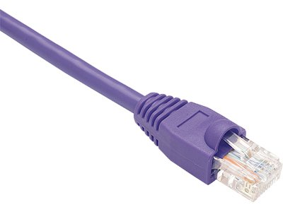 Unirise Usa Llc Cat5E Ethernet Patch Cable Utp Purple Snagless 1Ft