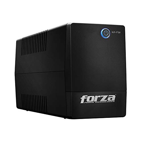 Forza Ups Battery Backup & Surge Protector 6 Outlet Battery Backup For Computer Desktop 750Va (375W) Uninterruptible Power Suppl