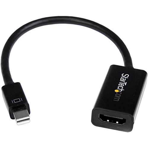 Startech.Com Mini Displayport To Hdmi Adapter   Active Mdp To Hdmi Video Converter   4K 30Hz   Mini Dp Or Thunderbolt 1/2 Mac/Pc