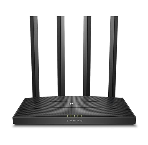 TpLink Archer Ac1200 Archer C6 WiFi Speed Up To 867 Mbps/5 Ghz + 400Mbps/2.4 Ghz, 5 Gigabit Ports, 4 External Antennas, MuMim
