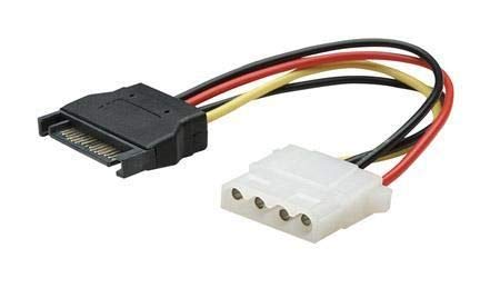 Manhattan 6 4-Pin Molex Female To 15-Pin Sata Male Power Cable