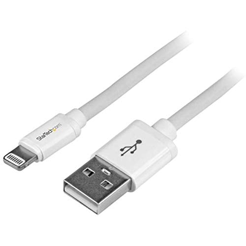 Startech.Com 2M (6Ft) Long White Apple 8 Pin Lightning Connector To Usb Cable For Iphone / Ipod / Ipad   Charge And Sync Cable (