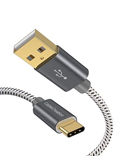 Cablecreation Usb A To Usb C Cable 10Ft, Braided Usb To Type C Cable Fast Charging Cable 3A 60W 480Mbps Data Compatible With Mac