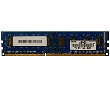 497157-B88 Hewlett-Packard 2Gb Ddr3 1333Mhz Pc3-10600U 240-Pin Non-Ec by HP
