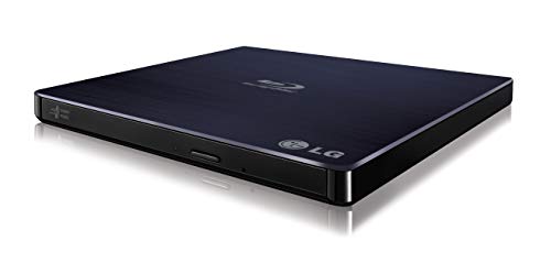 Lg Electronics 6X Blu Ray Writer 8X Dvd Writer +/  Rw Usb 2.0 Super Multi Ultra Slim Portable With M Disc Support (Black) Wp50Nb