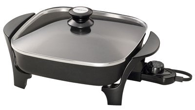 Electric Skillet With Glass Lid 11 In.
