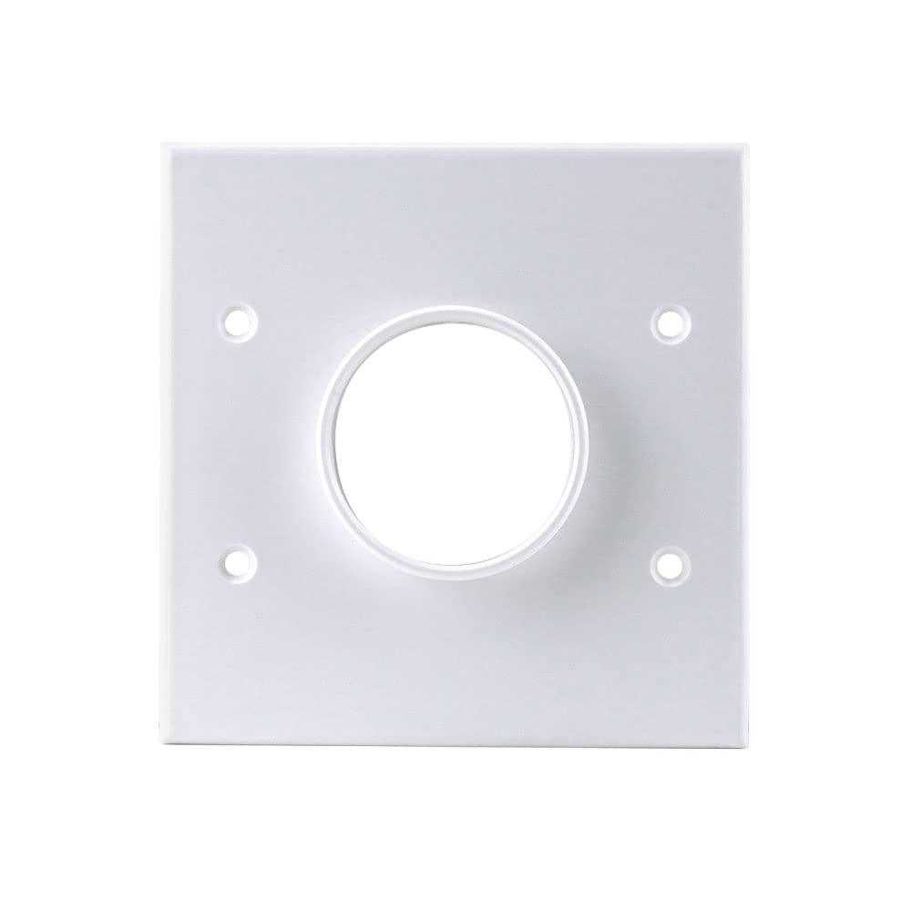 Skywalker Dual Gang Wall Plate with 1-3/4in Opening (White)