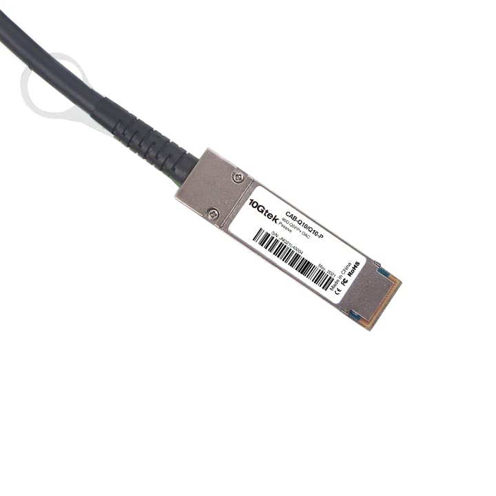 10Gtek 40G Qsfp+ Dac Cable   40Gbase Cr4 Passive Direct Attach Copper Twinax Qsfp Cable For Cisco Qsfp H40G Cu2M, Meraki Ma Cbl