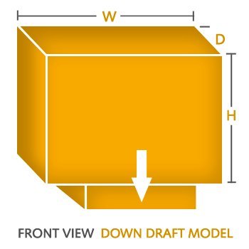 34''W X 34''D X 36''H Down Draft Heavy Duty Canvas Cover For Evaporative Swamp Cooler (34 X 34 X 36)