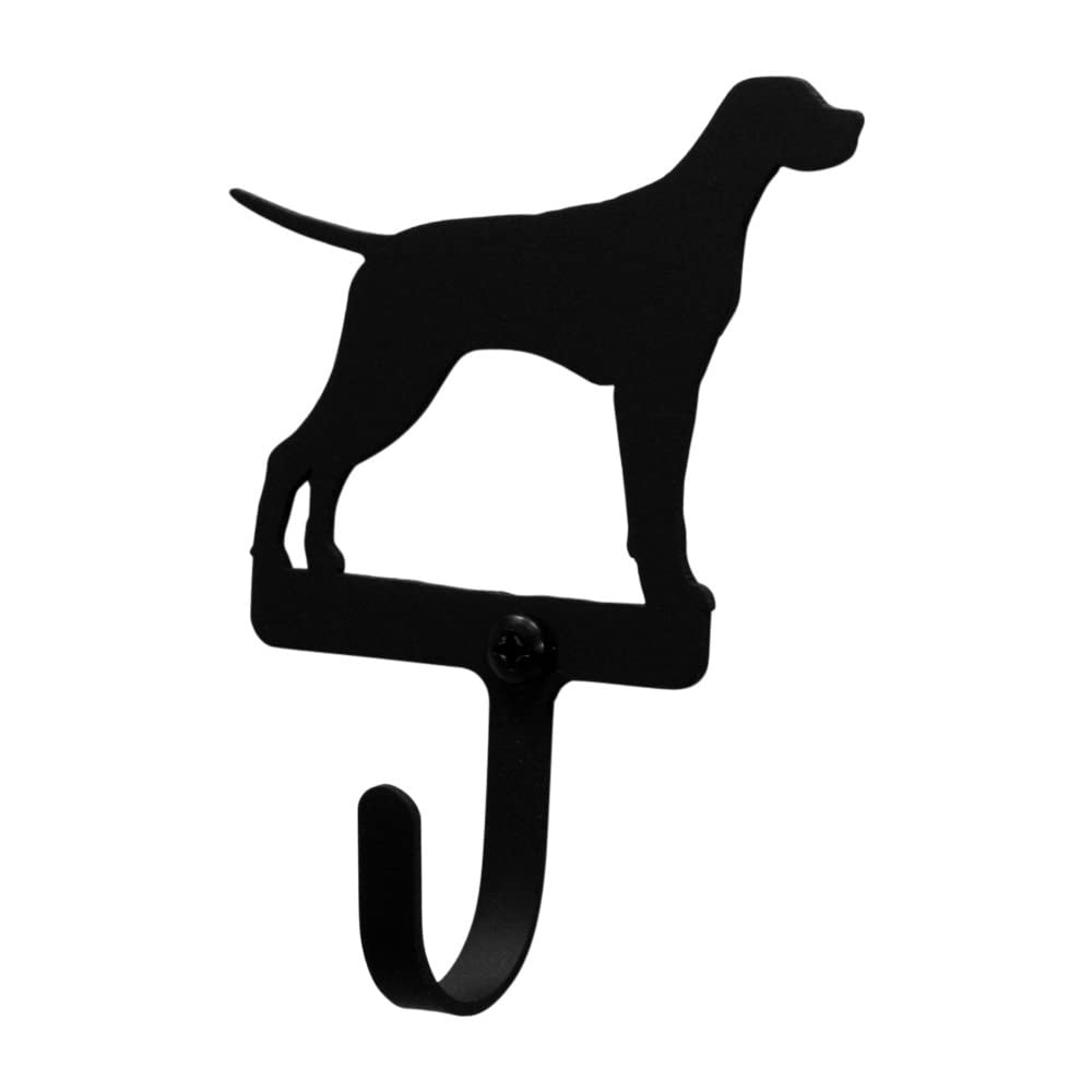 Village Wrought Iron Pointer Dog Wall Hook Decorative Small