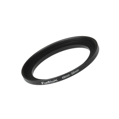 Fotodiox Metal Step Up Ring, Anodized Black Metal 49mm-58mm, 49-58 mm