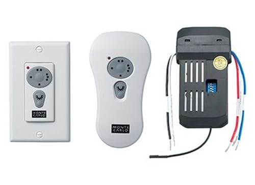 Monte Carlo Ck250 Transitional Wall Hand Held Combo Remote Control Kits Collection In White Finish, See Image