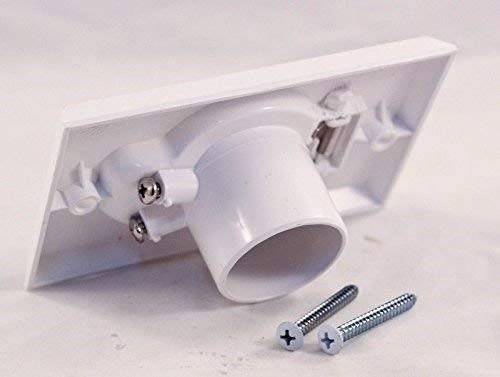 Pokin (2) Central Vacuum White Inlet Valves For Beam Central Vac   White Round Door