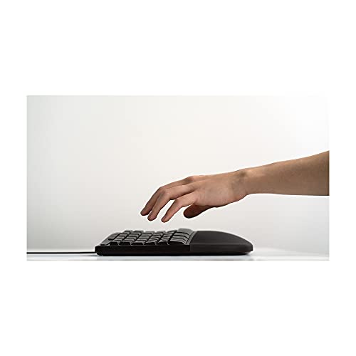 Microsoft Lxm 00004 Wired Ergonomic Keyboard, Black