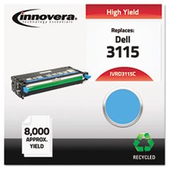 D3115C Compatible, Remanufactured, 310 8379 (3115) Toner, 8000 Yield, Cyan