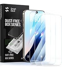 Smartdevil 3 Pack Screen Protector For Iphone 14 Pro Max, Bubble And Dust Free Box, Hd Tempered Glass, Military Grade Shatterpro