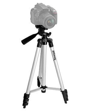 Ultimaxx 50 Lightweight Portable Camera Tripod Stand with Carrying Bag for Sony, Nikon, Canon, Olympus, Pentax, Panasonic, Samsung