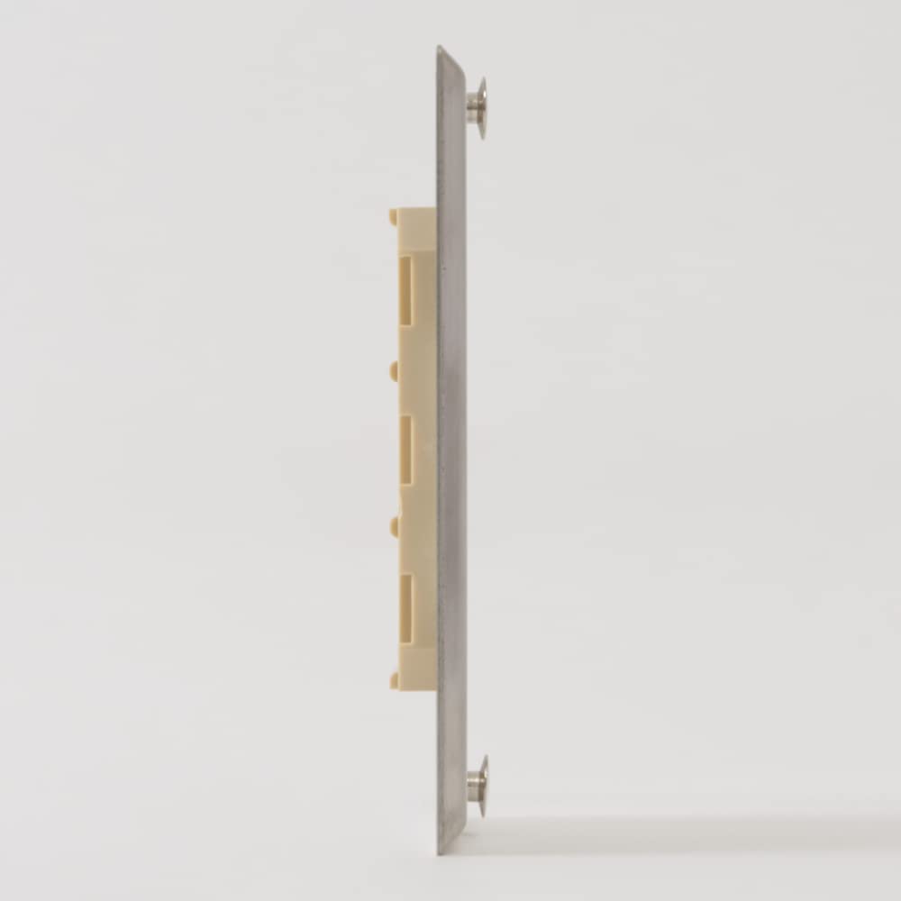 Icc Telephone Stainless Steel Faceplate With 1 Port For Ez/Hd Style And Hanging Standoffs