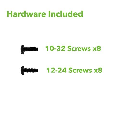 Navepoint 1U 19 Inch Fixed 4 Post Rack Mount Server Shelf With Adjustable Depth From 18 34 Inch Black