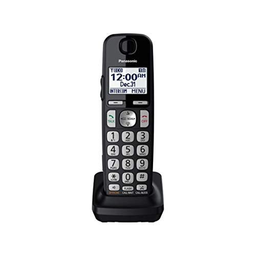 Panasonic Accessory Cordless Handset (Kx Tgea40B1) For Panasonic Kx Tge433B/Kx Tge445B Telephone Models, Black