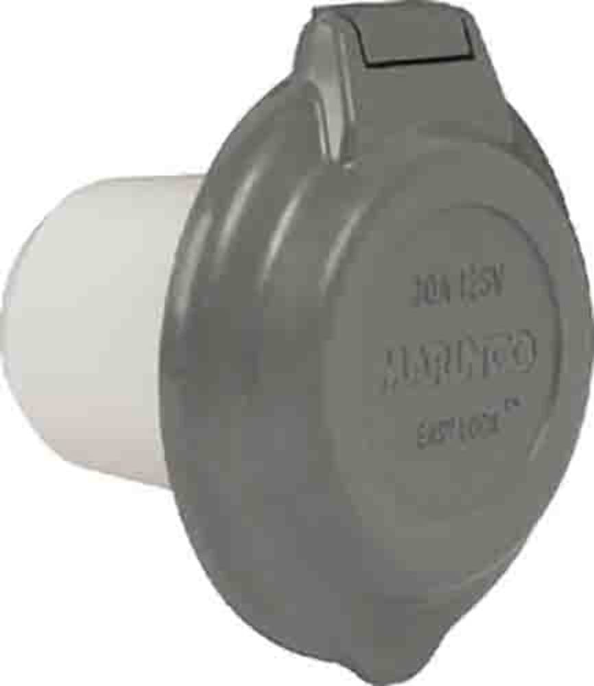 Marinco Parkpower 304El Brv.G 30 Amp, 125V Easy Lock Watertight Glass Filled Polyester Contoured Power Inlet, Gray
