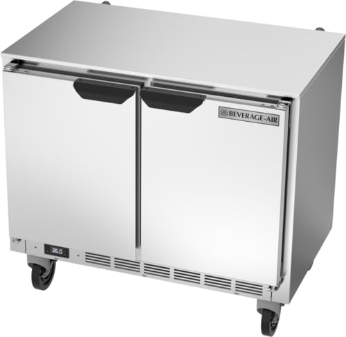 Beverage Air Commercial Kitchen UCR34HC Refrigerator, Undercounter, Reach-In
