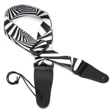 3NH Terylene Guitar Strap Belt For Electric Acoustic Guitar Bass Black&White| 8897