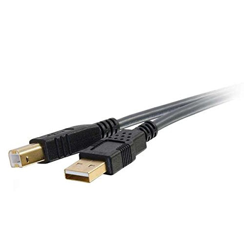 C2G Usb Cable, Usb 2.0 Cable, Usb A To B Cable, 9.84 Feet (3 Meters), Black, Cables To Go 45003