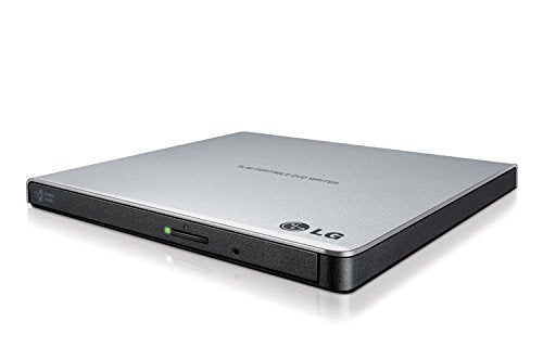 Lg Electronics 8X Usb 2.0 Super Multi Ultra Slim Portable Dvd+/ Rw External Drive With M Disc Support, Retail (Silver) Gp65Ns60