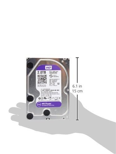 Wd Purple 2Tb Surveillance Hard Disk Drive   5400 Rpm Class Sata 6 Gb/S 64Mb Cache 3.5 Inch   Wd20Purx [Old Version]