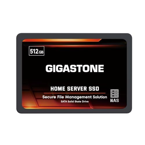 Gigastone Home Server Ssd 512Gb Nas Ssd Drive Cache 24/7 Durable Tlc High Endurance Personal Cloud Data Sync Network Attached St