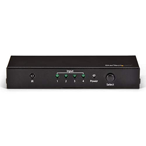 Startech.Com Hdmi 2.0 Switch   4 Port   4K 60Hz   Hdmi Automatic Video Switch Box   Multi Port Hub W/ 1 In 4 Out Functionality (