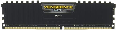 Corsair Cmk32Gx4M2A2666C16 Vengeance Lpx 32Gb (2X16Gb) Ddr4 Dram 2666Mhz (Pc4-21300) C16 Memory Kit - Black