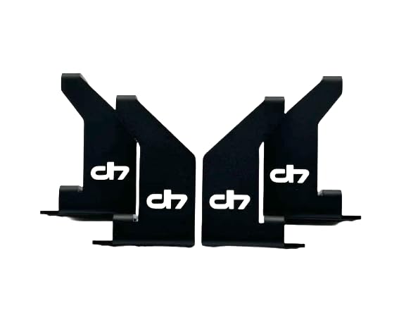 Droppin Hz 2Hd Mini 2 Amp Rack, Compact Laser-Cut Steel Audio Equipment Rack For Motorcycle Installs, Amps Rack With Black Powd