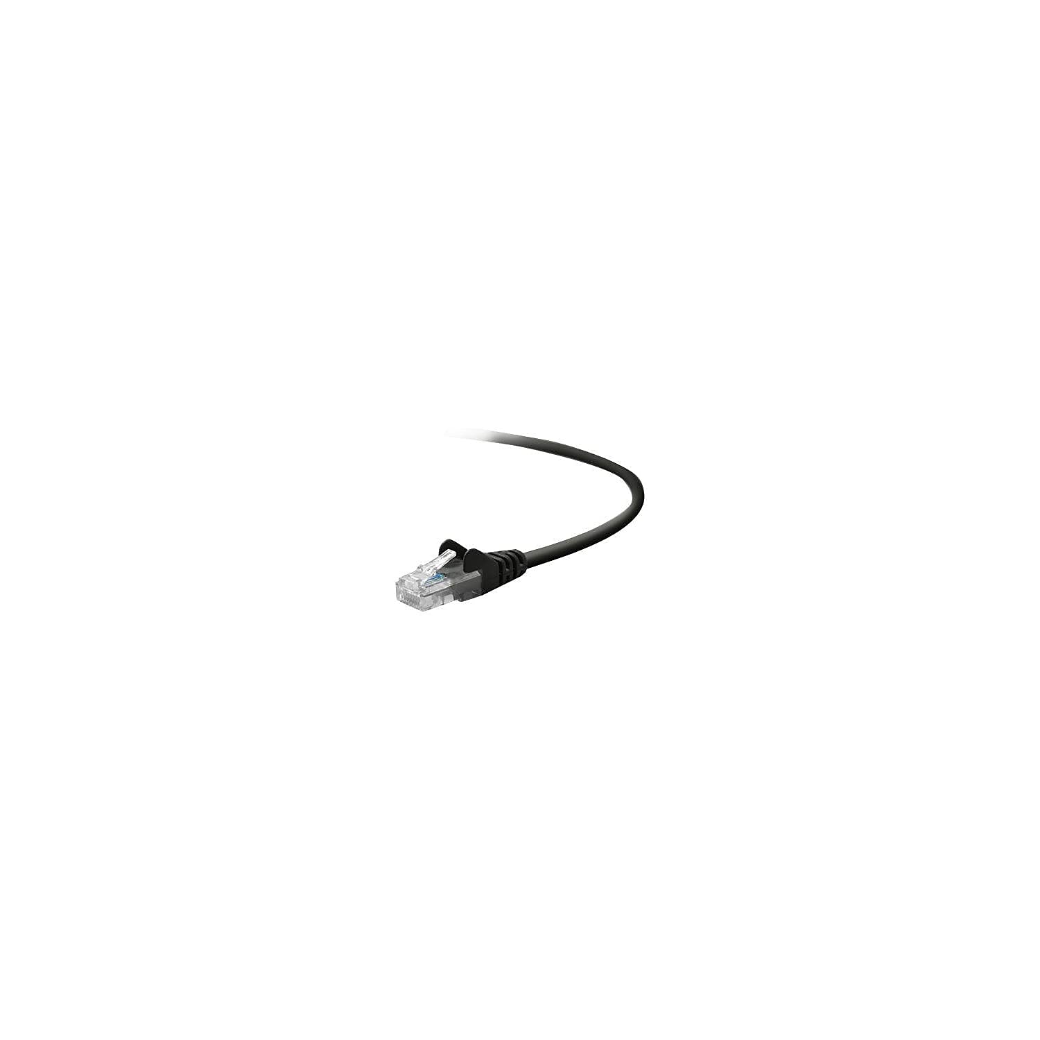 Belkin A3L980 05 Blk S Cable,Cat6,Utp,Rj45M/M,5,Blk,Patch,Snagless, Black, 5 Foot