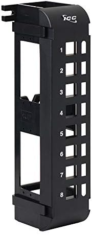 PATCH PANEL, BLANK,VERTICAL,8PORT FLUSH