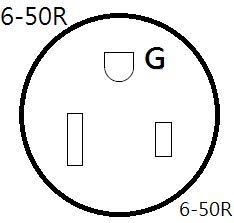 Parkworld 691883B Rv 50A Plug 14 50P To 6 50R Welder 50A Receptacle 40Amp Adapter Cord (5Ft)