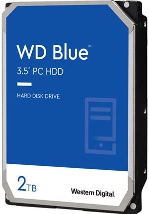 Western Digital 2Tb Wd Blue Pc Internal Hard Drive - 7200 Rpm Class, Sata 6 Gb/S, 256 Mb Cache, 3.5 - Wd20Ezbx