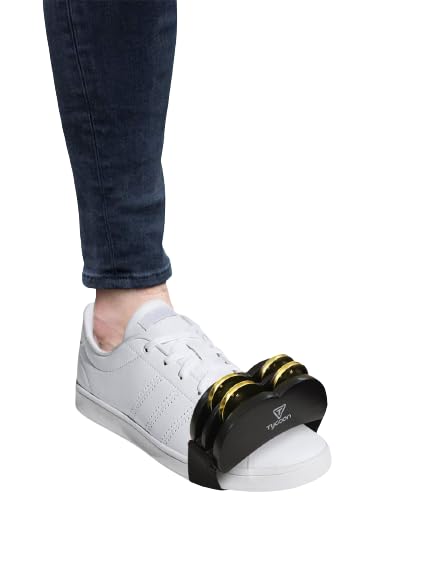 Tycoon FOOT TAMBOURINE WITH BRIGHT BRASS JINGLES TFTBBB