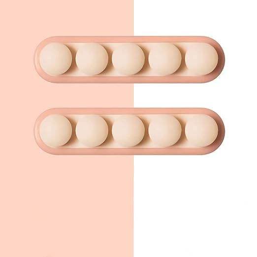 Homeara Silicone Cable Clips Cord Management Organizer With SelfAdhesive Hooks (Pack Of 2, Pink)