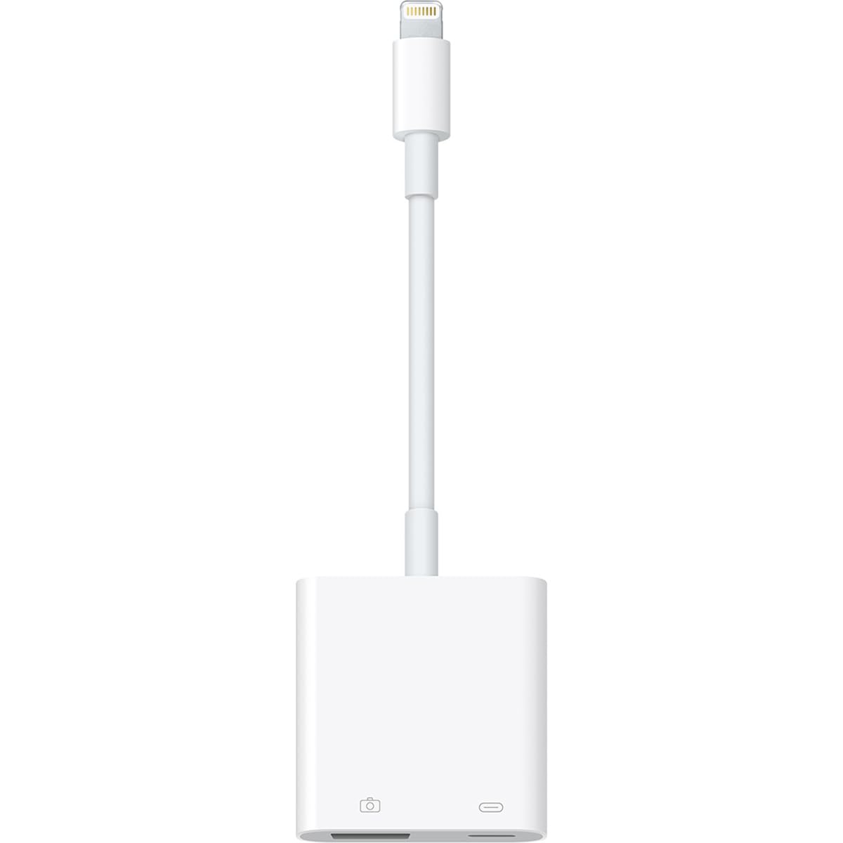 Apple Lightning to USB 3 Camera Adapter - White, High-Speed Data Transfer, Compatible with iPhone and iPad