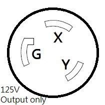 Parkworld 886412 Adapter Cord L5-20 Plug Male To L6-30 Receptacle Female, 20A, 125V, 2500W, 1.5Ft