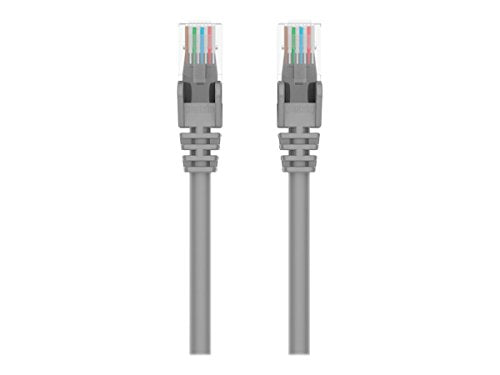 Belkin A3L980 20 S Cable,Cat6,Utp,Rj45M/M,20,Gry,Patch,Snagless