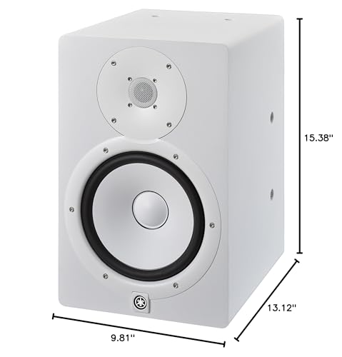 Yamaha Hs8I Studio Monitor With Mounting Points And Screws, White