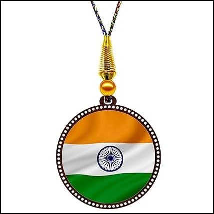 Giftlab Indian Flag Car Hanging Ornament.