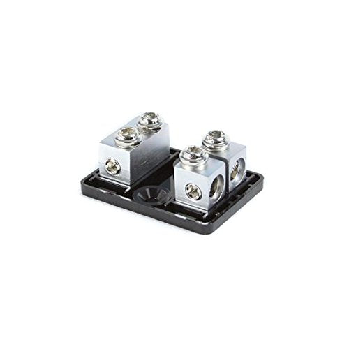 Knukonceptz Bassik 4 And 8 Gauge 2 Way Fuse Distribution Block W/ 80A Fuses
